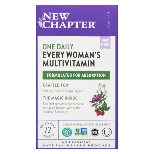 New Chapter Every Woman's Multivitamin Supplement Tablets 72 Count