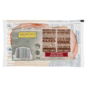 Greenfield Natural Meat Co Back Bacon 200 G - Voilà Online Groceries ...