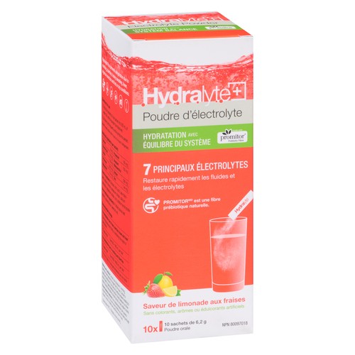 Hydralyte  Plus Digestive Powder Strawberry Lemon 10 EA