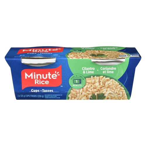 Minute Rice Fully Cooked Rice Cilantro & Lime 2 Cups x 125 g (250 g)