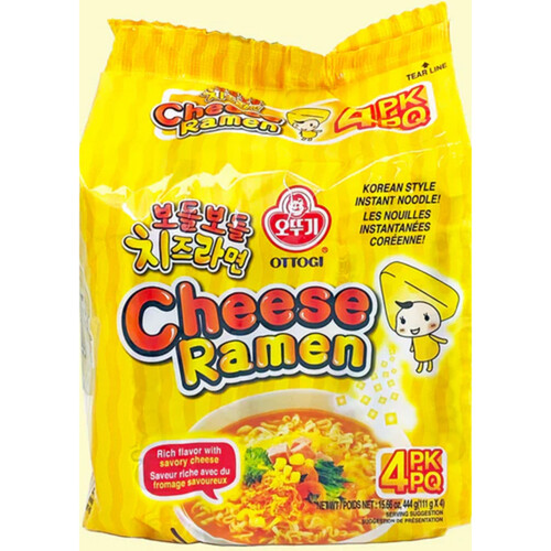 Ottogi Ramen Cheese Korean Style Noodles 111 g