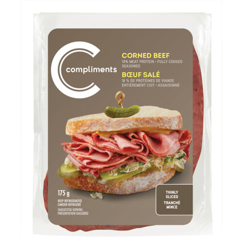 Compliments Corned Beef Thinly Sliced Meat 175 g