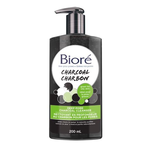 Biore Deep Pore Charcoal Cleanser 200 ml