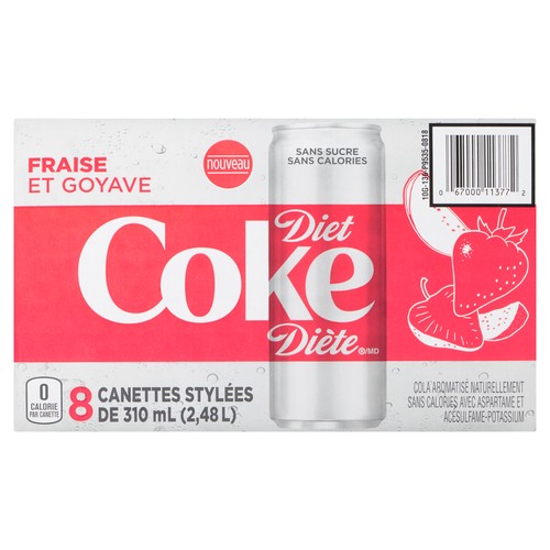 Coke Diet Strawberry Guava 8 x 310 ml