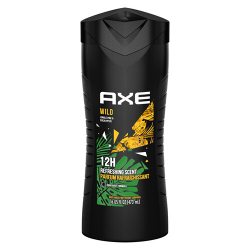 Axe Body Wash Wild For Long Lasting Freshness 473 ml