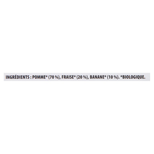 Bioitalia Organic Puree Apple Strawberry Banana 6 x 120 g