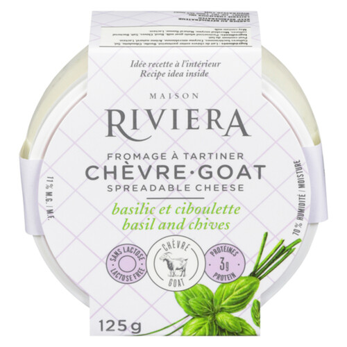 Maison Riviera Goat Cheese Basil And Chives 125 g