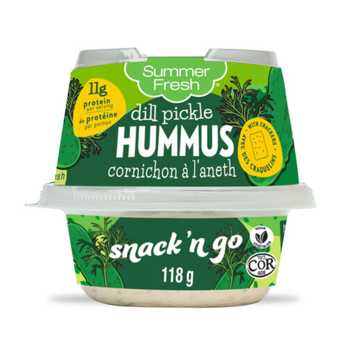 Summer Fresh Snack And Go Hummus Dill Pickle 118 g - Voilà Online Groceries  & Offers