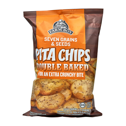 Farm Boy Pita Chips 7 Grain Double Baked 227 g