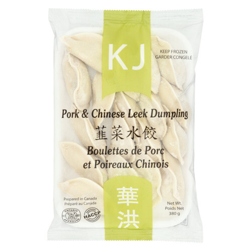 KJ Frozen Dumplings Chinese Leek & Pork 380 g 