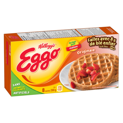 Kellogg's Eggo Frozen Waffles High Fibre 280 g