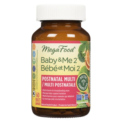 MegaFood Baby & Me Postnatal Multivitamin Tablets 60 Count