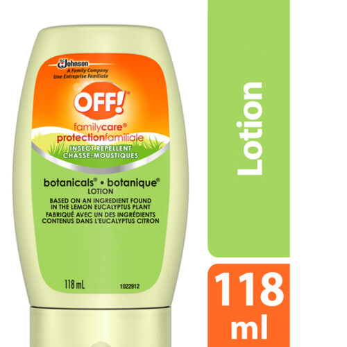 OFF! Family Care Botanicals Insect Repellent Lotion 118 ml