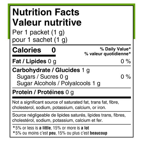 Krisda Sweetener Stevia 1 g x 100 Packets