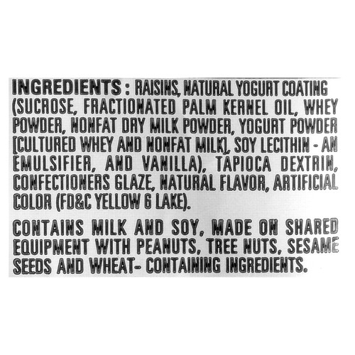 Sun-Maid Yogurt Raisins Orange Cream 140 g