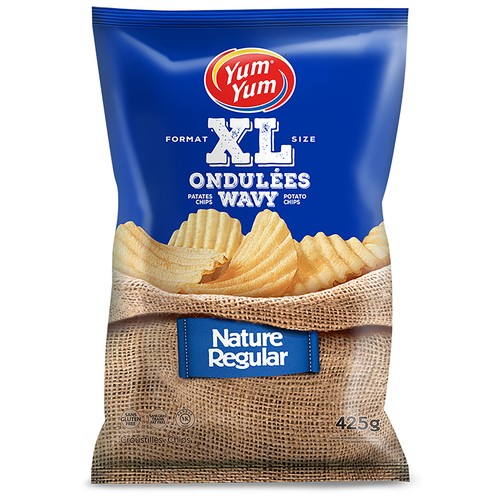 Yum Yum Wavy Regular Chips 425 g