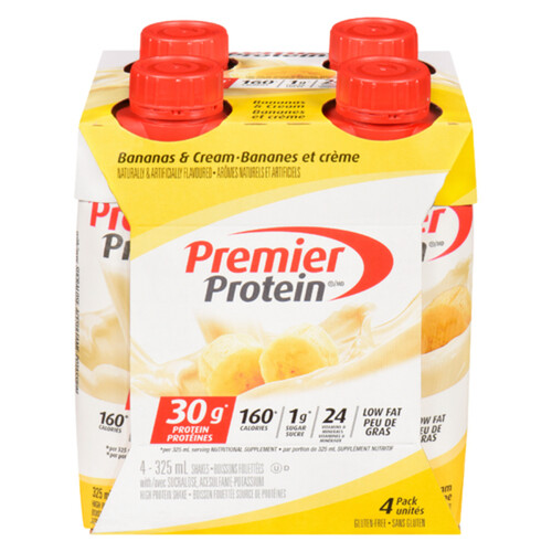 Premier Protein Shake Banana & Cream Whey Protein 4 x 325 ml