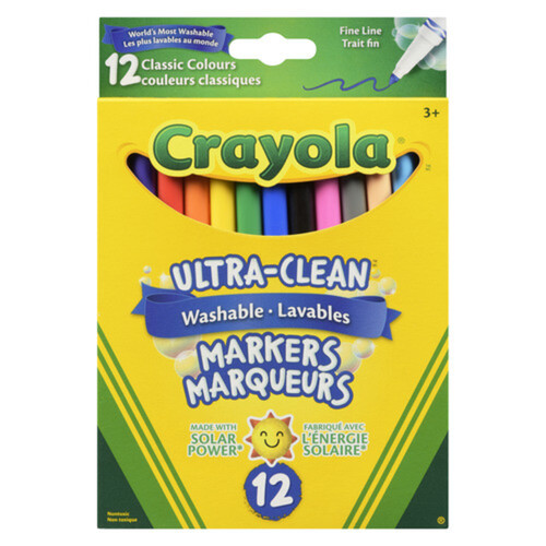 Crayola Fine Line Washable Markers 12 Count