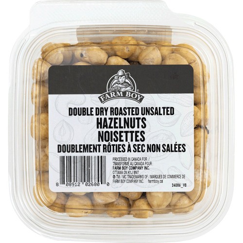 Farm Boy Double Dry Roasted Hazelnuts Unsalted 190 g