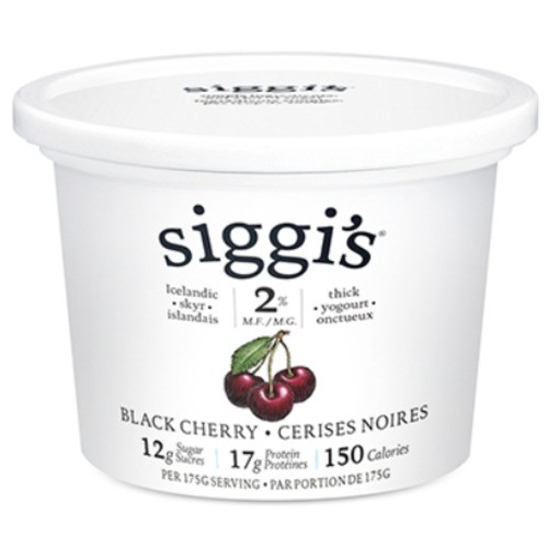 Siggi's  2% Yogurt Black Cherry 500 g