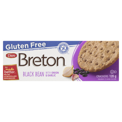 Dare Breton Gluten-Free Crackers Black Bean 120 g