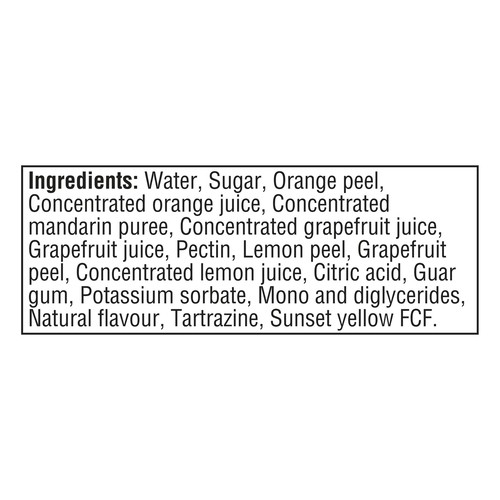Double Fruit Light Fruit Spread 4 Citrus Fruit 500 ml
