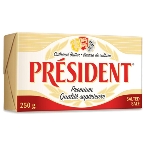 President Butter Premium Cultured Salted 250 g