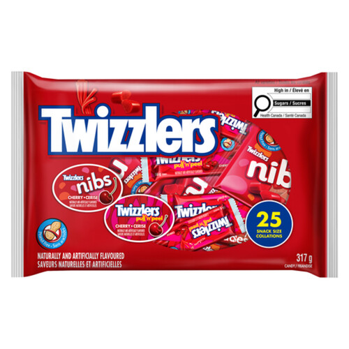 Twizzlers Nibs Peanut-Free Candy Assortment 25 Count 317 g