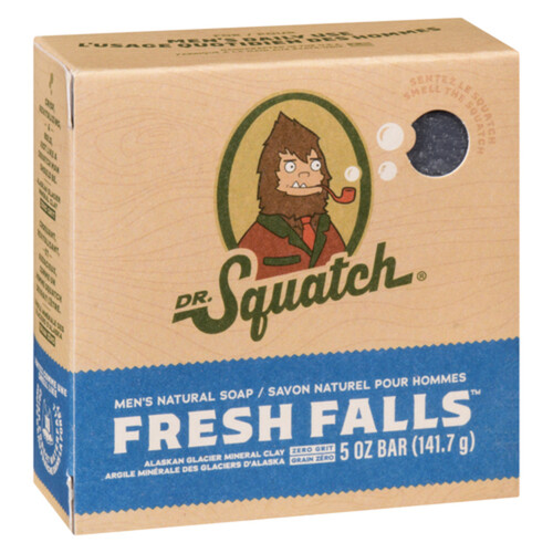 Dr. Squatch Men's Natural Bar Soap Fresh Falls 142 g