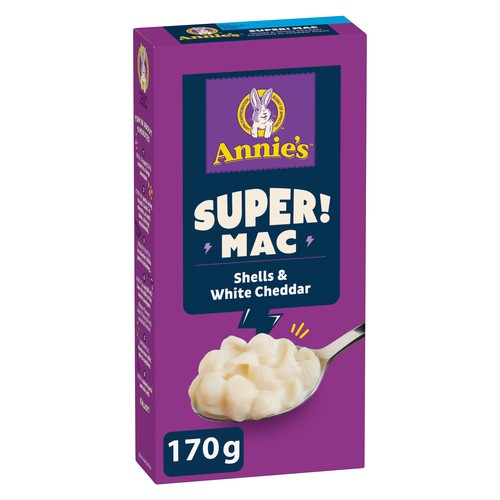 Annie's Super! Mac N Cheese Shells & White Cheddar 170 g