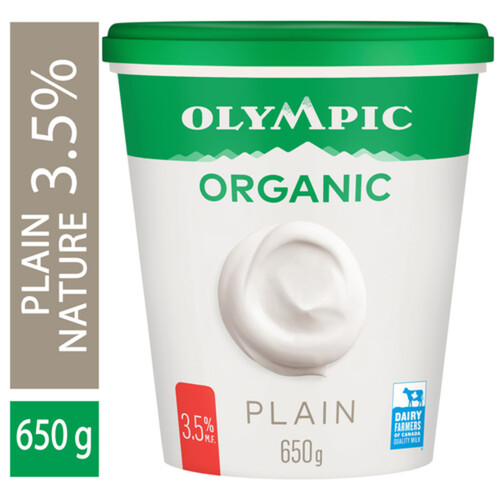 Olympic Organic Yogurt Plain 3.5% 650 g