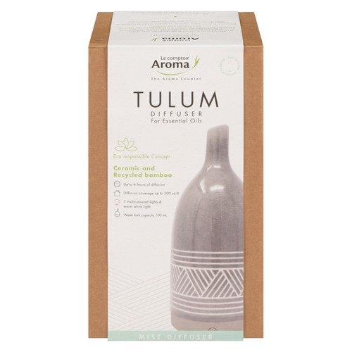 The Aroma Counter Ultrasonic Tulum Diffuser For Essential Oils 1 EA 