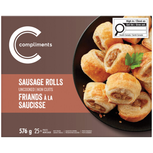 Compliments Frozen Sausage Rolls 576 g