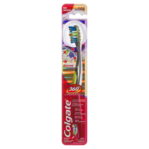 Colgate 360 Advanced 4 Zone Soft Toothbrush 
