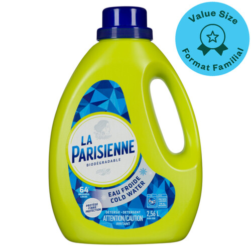 La Parisienne Laundry Detergent Cold Water 64 loads Value Size  2.56 L