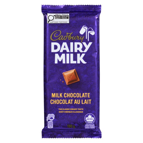 Cadbury Dairy Milk Original Chocolate Bar 180 g