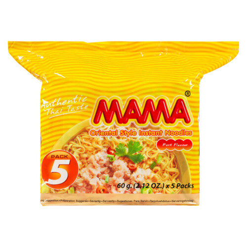 Mama Pork Instant Noodles 5 x 60 g