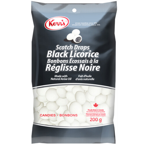 Kerr's Scotch Drops Candy Black Licorice 200 g