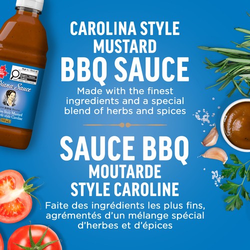 Diana Carolina Style Mustard BBQ Sauce, 500 mL Bottle