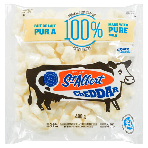 White Cheddar Cheese Curds 400 g