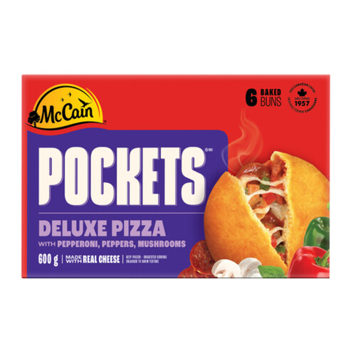 McCain Pizza Pockets Deluxe 6 x 100g