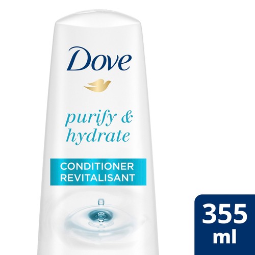 Dove Purify & Hydrate Conditioner Moisturizes With Bio-Nourish Complex 355 ml