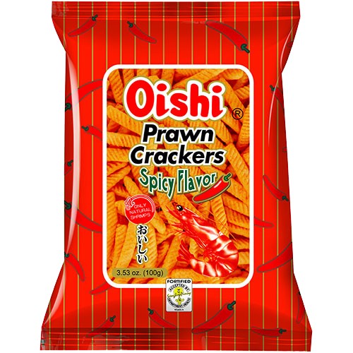 Oishi Cracker Hot & Spicy Prawn 100 g
