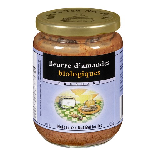 Nuts To You Organic Almond Butter Crunchy 365 g