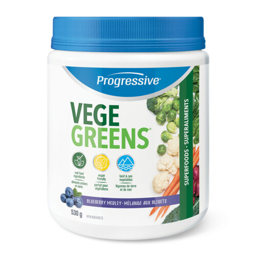 Progressive VegeGreens Supplements Blueberry Medley 530 g
