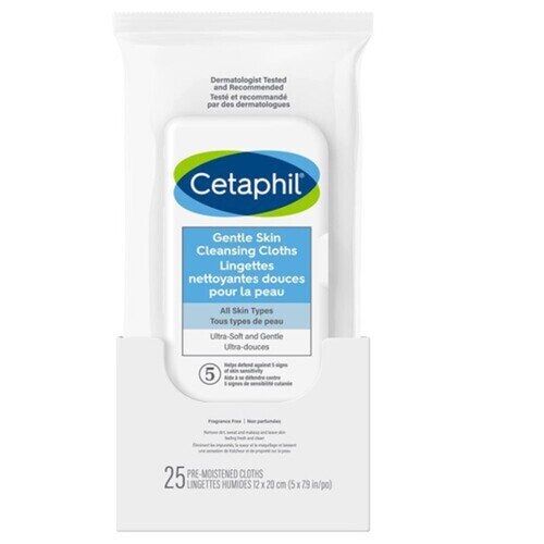 Cetaphil Cleansing Cloths Gentle Skin 25 EA