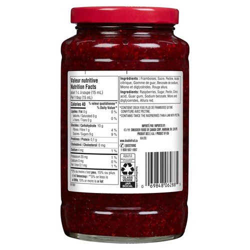 Double Fruit Jam Raspberry 500 ml