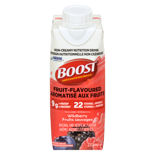 Nestle Boost Nutrition Fruit Drink Wildberry 6 x 237 ml