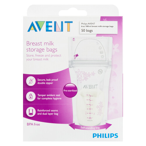 Philips Avent Breast Milk Storage Bags 50 Pack