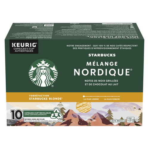 Starbucks Coffee Pods True North Blend 10 K-Cups 120 g  